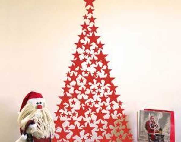 Зидна божићна дрвца за Нову годину