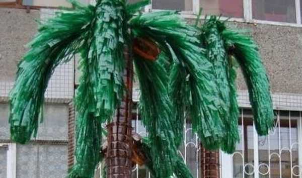 Пластична палма из боца како се прави