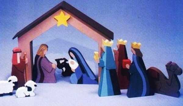 Naredite si božične obrti Božični prizor