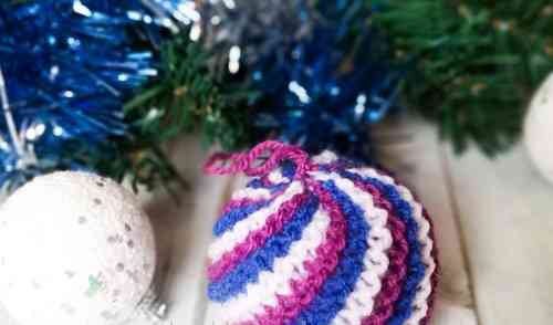 Плетене божићне куглице (плетење)