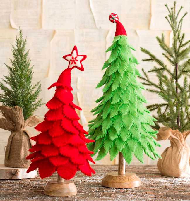 DIY vianočné stromčeky