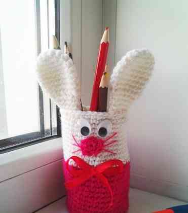 Pensil Kelinci (crochet)