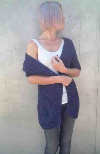 Cardigan one piece (rajut)