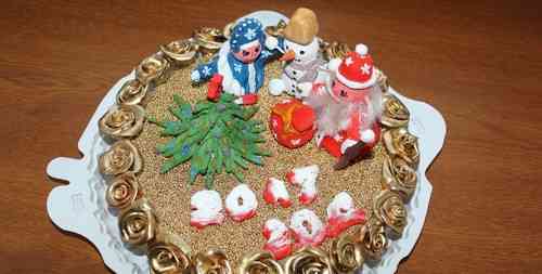 Božična torta ... iz solnega testa