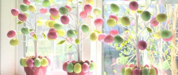 DIY Easter tree Deskripsi dan foto