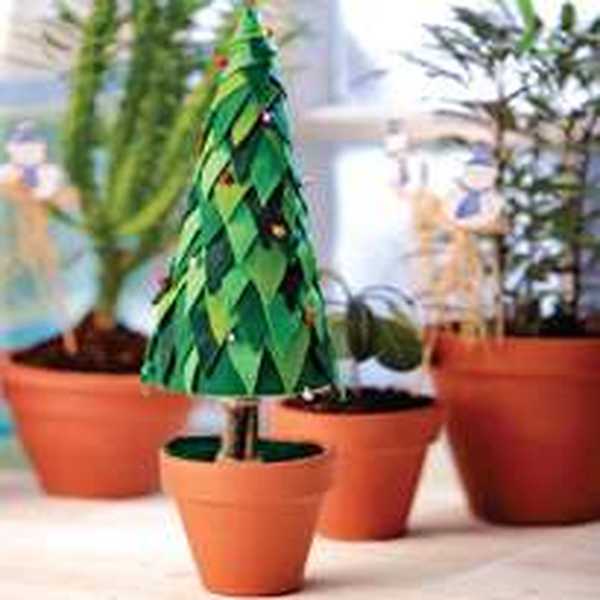 Okrasite penasto božično drevo z lastnimi rokami