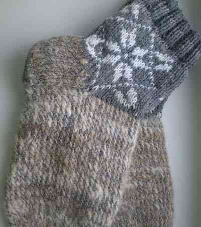 Pánske ponožky s ornamentami (pletenie)