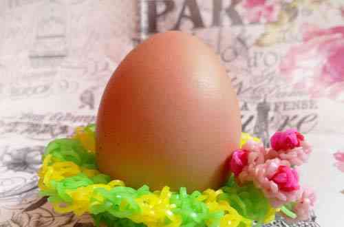 Egg stand (tenun dari karet gelang)