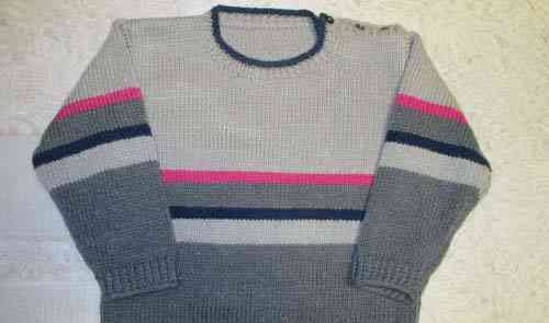 Pletený svetr pro chlapce (pletení)
