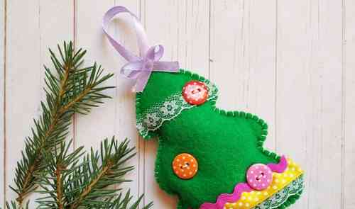 Mainan Natal dari felt