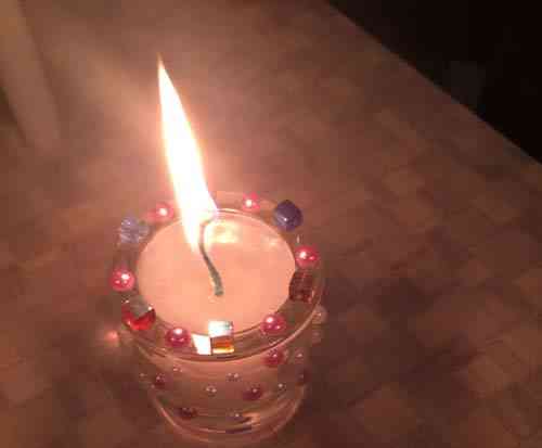 Новорічна свічка своїми руками