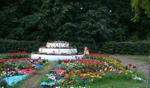 Festival květinových záhonů a krajinářství v Kuzminki