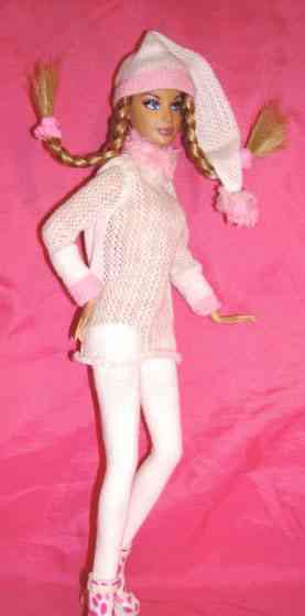 Oblečenie pre bábiky. Ružová a biela. Zbierka od Lisy